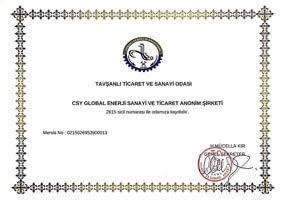 TAVŞANLI TSO SİCİL BELGESİ